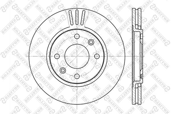 Disque de frein STELLOX 6020-3719V-SX