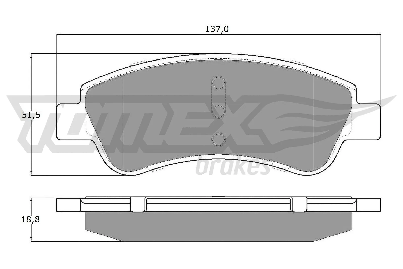 Kit de plaquettes de frein, frein à disque TOMEX Brakes TX 14-64