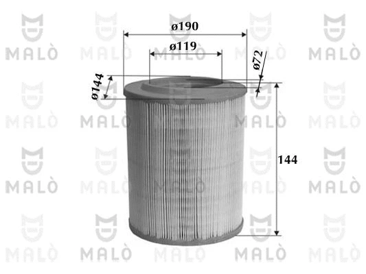 Filtre à air AKRON-MALÒ 1500056