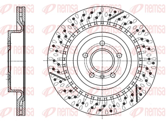 Disque de frein REMSA 61744.10