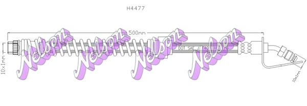Flexible de frein KAWE H4477