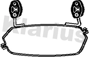 Support, silencieux KLARIUS 430680