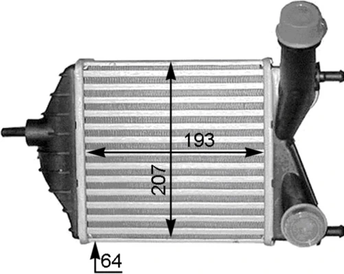 Refroidisseur d'air de suralimentation MAHLE CI 378 000S
