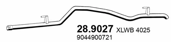 Tuyau d'échappement ASSO 28.9027