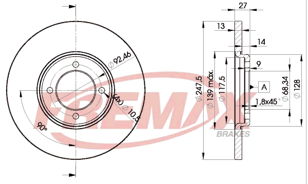 Disque de frein FREMAX BD-2375