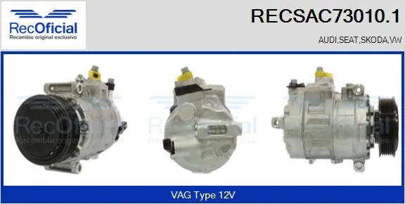Compresseur, climatisation RECOFICIAL RECSAC73010.1