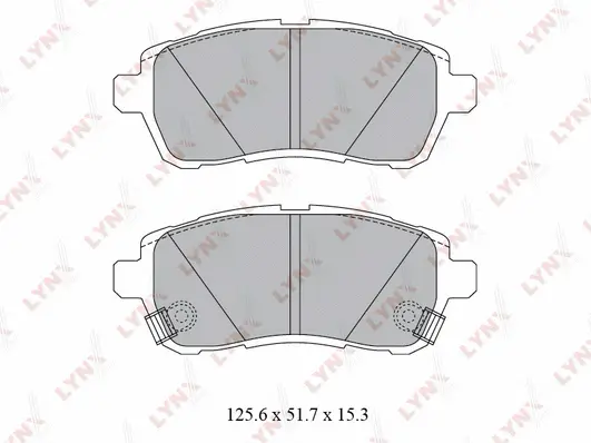 Kit de plaquettes de frein, frein à disque LYNXAUTO BD-5123