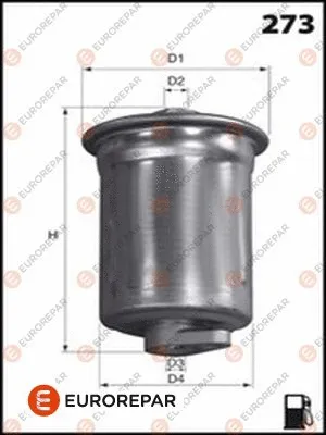 Filtre à carburant EUROREPAR 1643632080