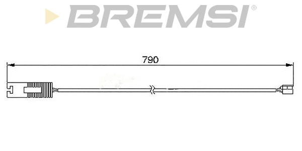 Contact d'avertissement, usure des plaquettes de frein BREMSI WI0514