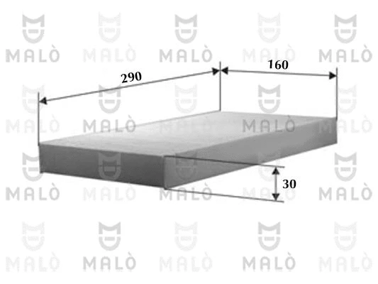 Filtre, air de l'habitacle AKRON-MALÒ 1531001