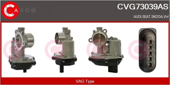 Vanne EGR CASCO CVG73039AS