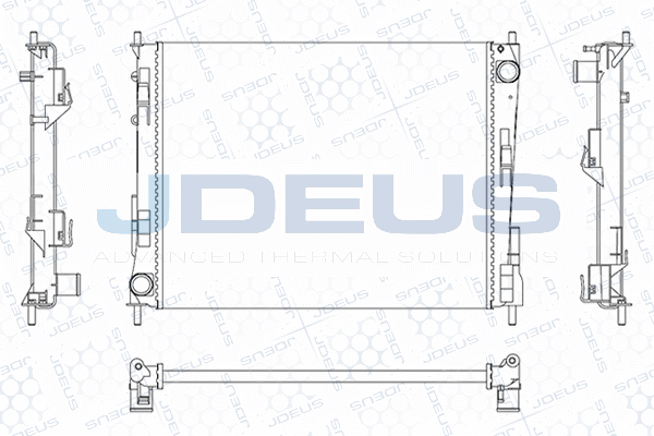 Radiateur, refroidissement du moteur JDEUS M-0230900