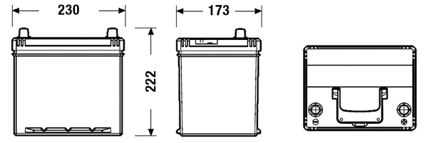 Batterie de démarrage TUDOR TB604