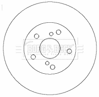 Disque de frein BORG & BECK BBD4328