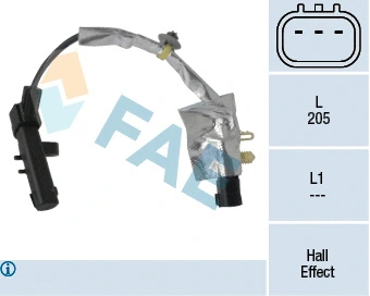 Capteur d'angle, vilebrequin FAE 79375