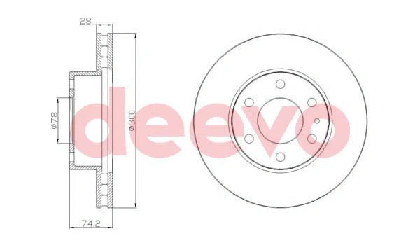 Disque de frein DEEVO BD20920