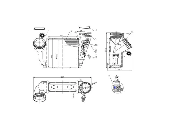 Refroidisseur d'air de suralimentation ORDONEZ 2066575