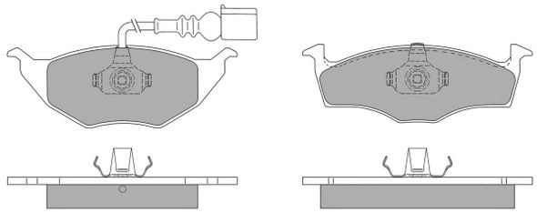 Kit de plaquettes de frein, frein à disque FREMAX FBP-1167