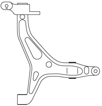 Bras de liaison, suspension de roue FRAP F3126