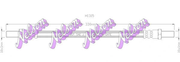 Flexible de frein KAWE H1315