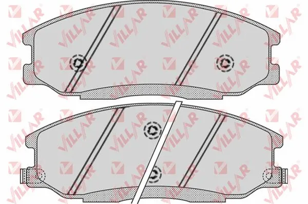 Kit de plaquettes de frein, frein à disque VILLAR 626.0859