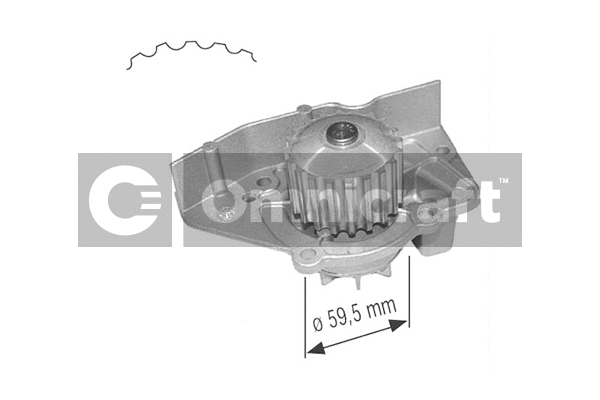 Pompe à eau, refroidissement du moteur Omnicraft 2317250