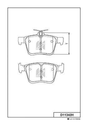 Kit de plaquettes de frein, frein à disque MK Kashiyama D11342H