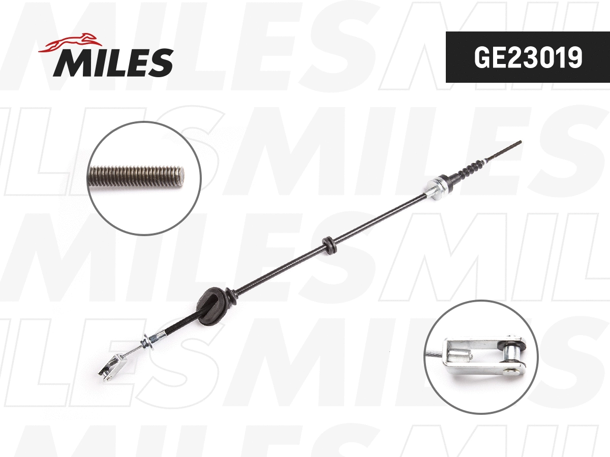 Tirette à câble, commande d'embrayage MILES GE23019