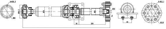 Arbre de transmission, entraînement essieux SERCORE 32103