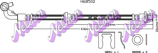 Flexible de frein KAWE H6851Q