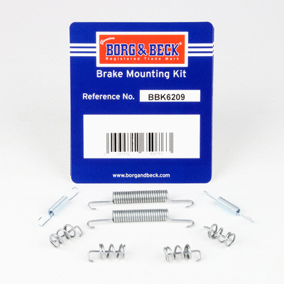 Kit d'accessoires, mâchoires de frein de stationnement BORG & BECK BBK6209