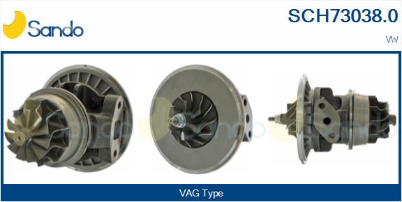 Groupe carter, turbocompresseur SANDO SCH73038.0