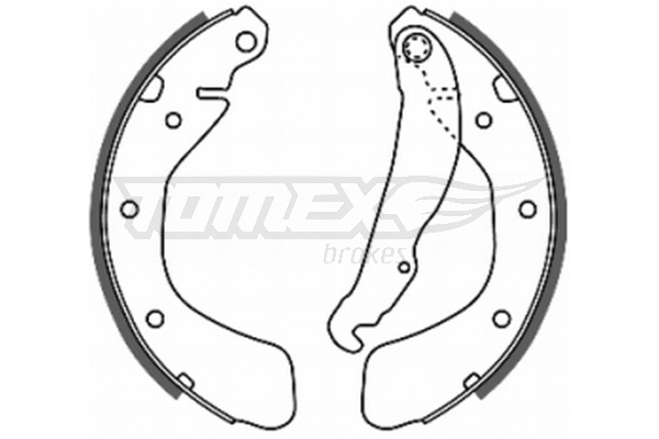 Jeu de mâchoires de frein TOMEX Brakes TX 20-18