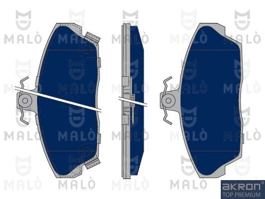Kit de plaquettes de frein, frein à disque AKRON-MALÒ 1050359