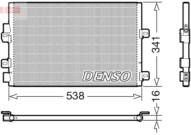Condenseur, climatisation DENSO DCN23028