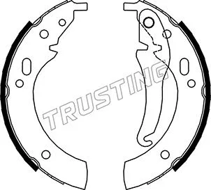 Jeu de mâchoires de frein TRUSTING 019.016