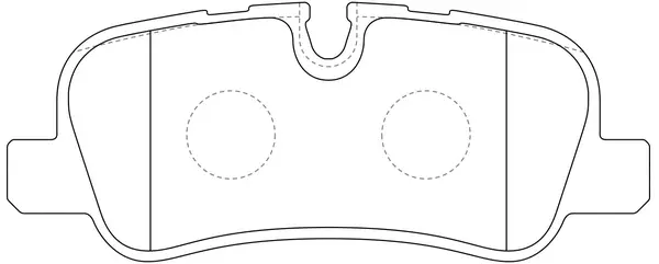 Kit de plaquettes de frein, frein à disque SB BP47485