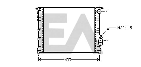 Radiateur, refroidissement du moteur EACLIMA 31R60097