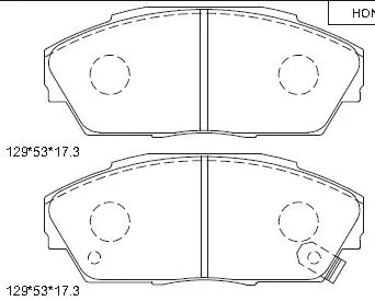 Kit de plaquettes de frein, frein à disque ASIMCO KD1774