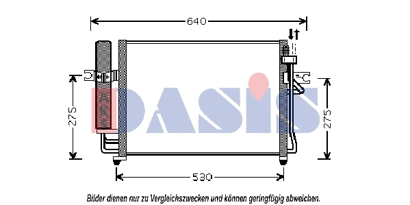 Condenseur, climatisation AKS DASIS 562002N