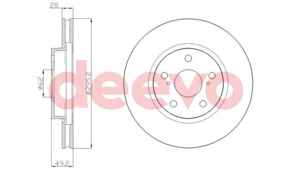 Disque de frein DEEVO BD21560