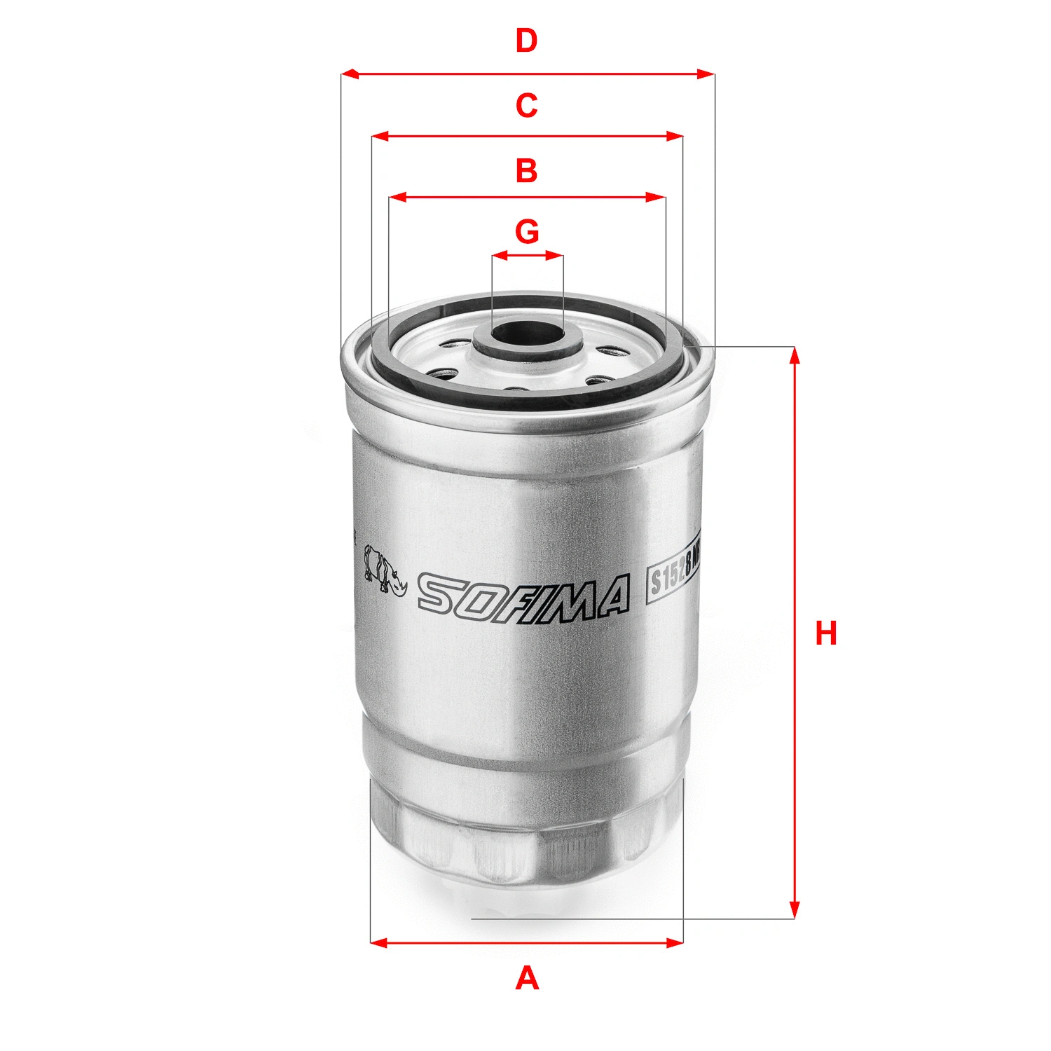 Filtre à carburant SOFIMA S 1528 NR