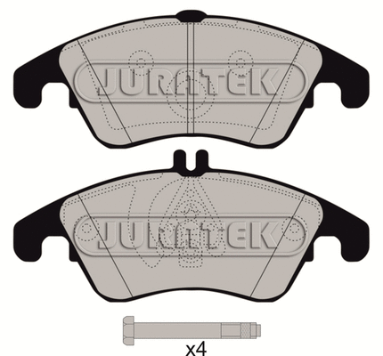 Kit de plaquettes de frein, frein à disque JURATEK JCP8055
