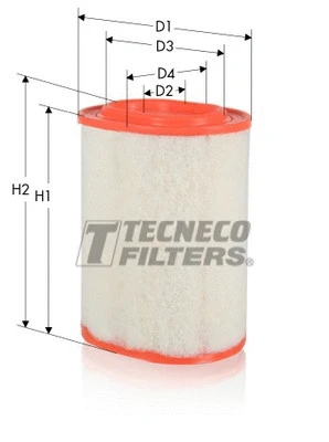 Filtre à air TECNECO FILTERS AR18161OV