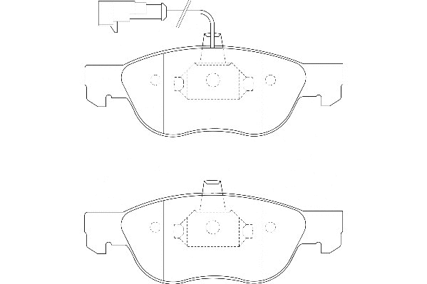 Kit de plaquettes de frein, frein à disque Omnicraft 2134902