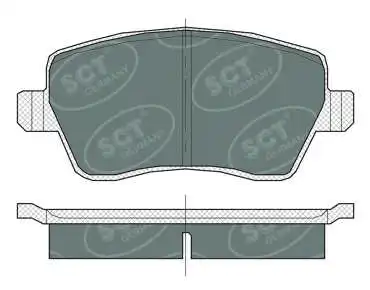 Kit de plaquettes de frein, frein à disque SCT - MANNOL SP 383 PR