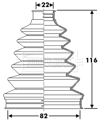 Jeu de joints-soufflets, arbre de commande BORG & BECK BCB6285