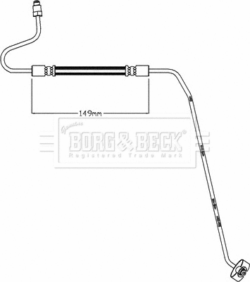Flexible de frein BORG & BECK BBH8445