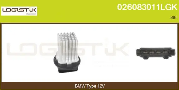 Résistance, pulseur d'air habitacle LGK 026083011LGK