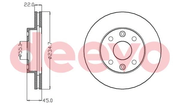 Disque de frein DEEVO BD14660